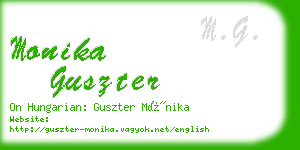 monika guszter business card